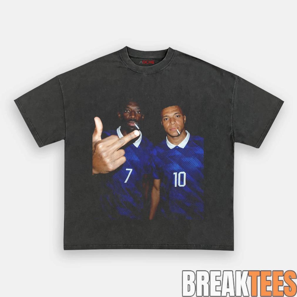 France National Team Mbappé x Dembele Drunk Smoke Tee