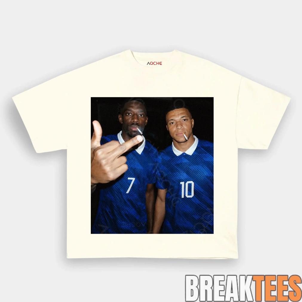 France National Team Mbappé x Dembele Drunk Smoke Tee