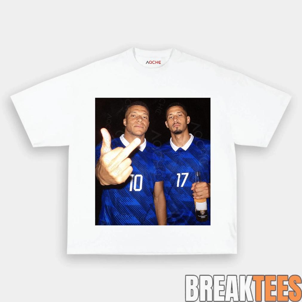 France National Team Mbappé x Saliba Drunk Smoke Tee