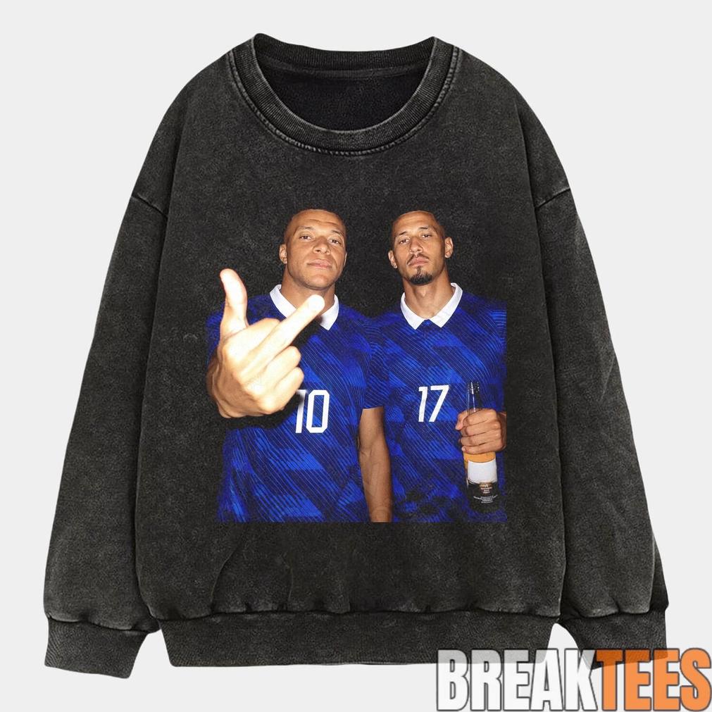 France National Team Mbappé x Saliba Drunk Smoke Tee