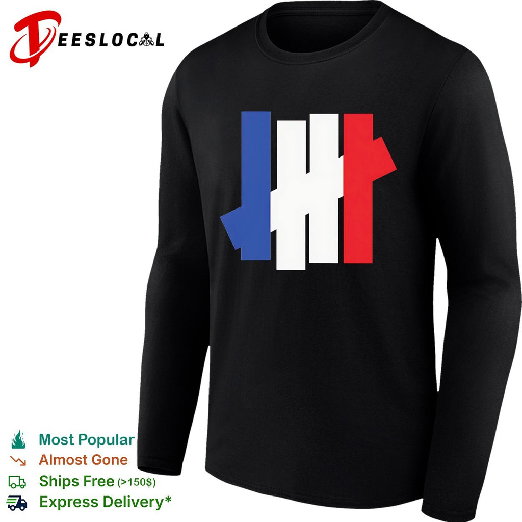 France flag x Undefeated logo shirt