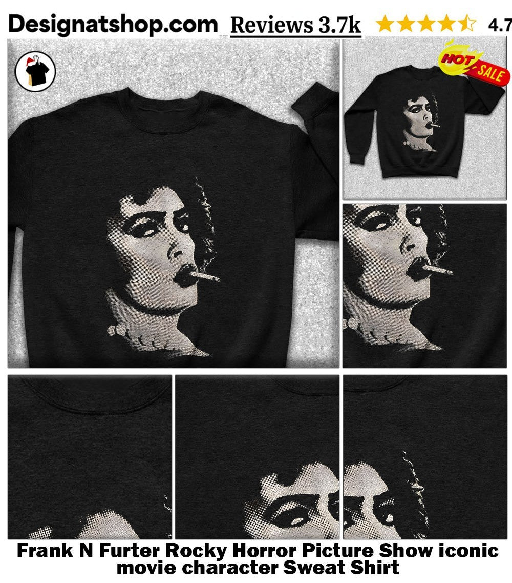 Frank N Furter Rocky Horror Picture Show iconic movie character shirt