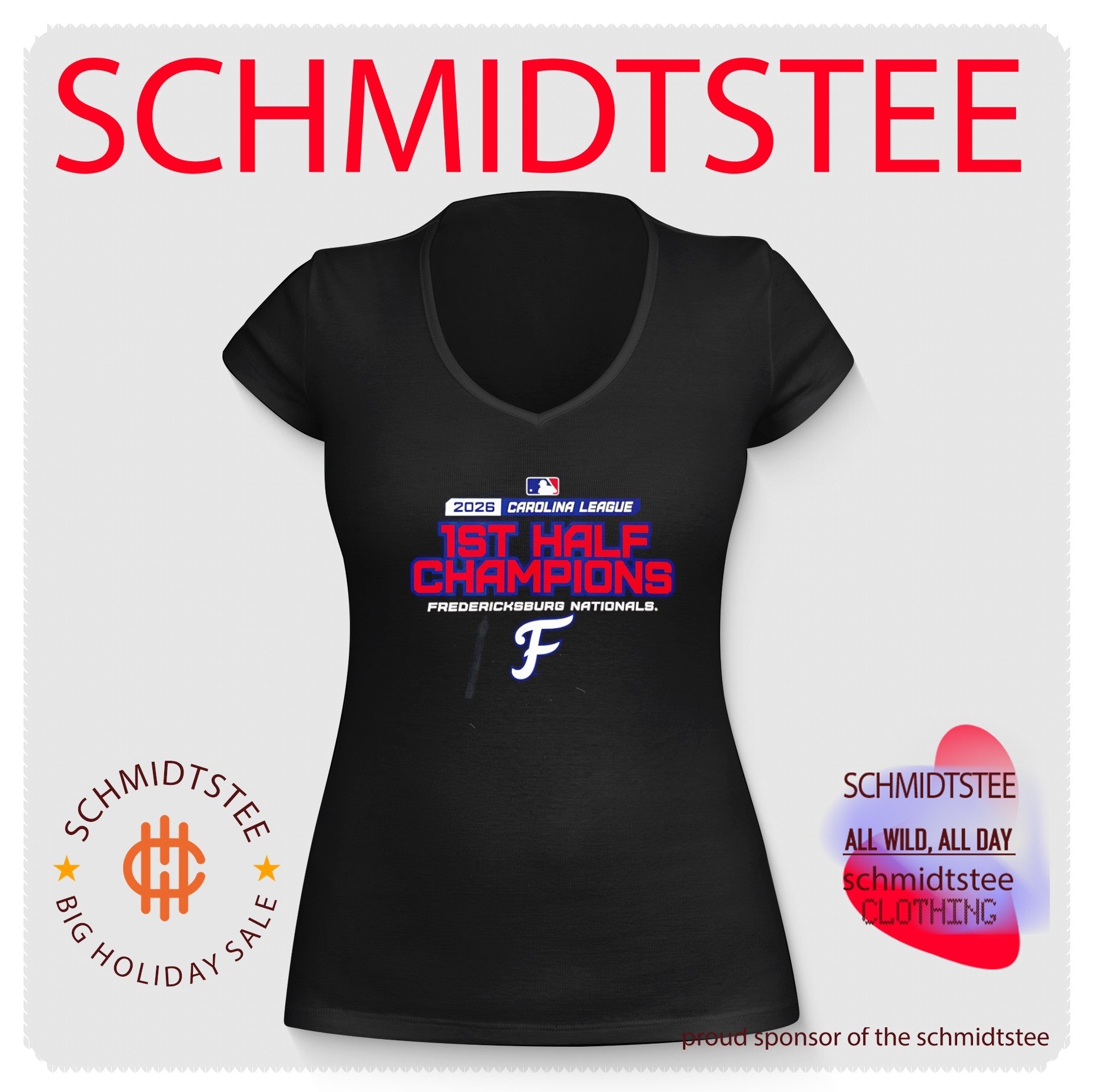 Fredericksburg Nationals First Half Champions 2026 shirt