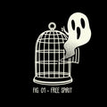 Free Spirit Funny Ghost By Tobe Fonseca
