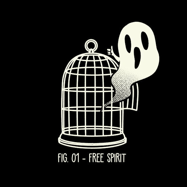 Free Spirit Funny Ghost By Tobe Fonseca