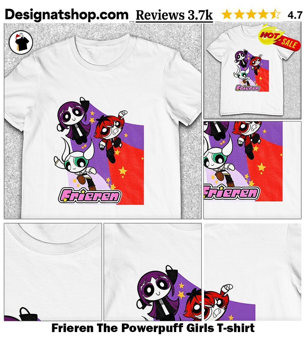 Frieren The Powerpuff Girls shirt