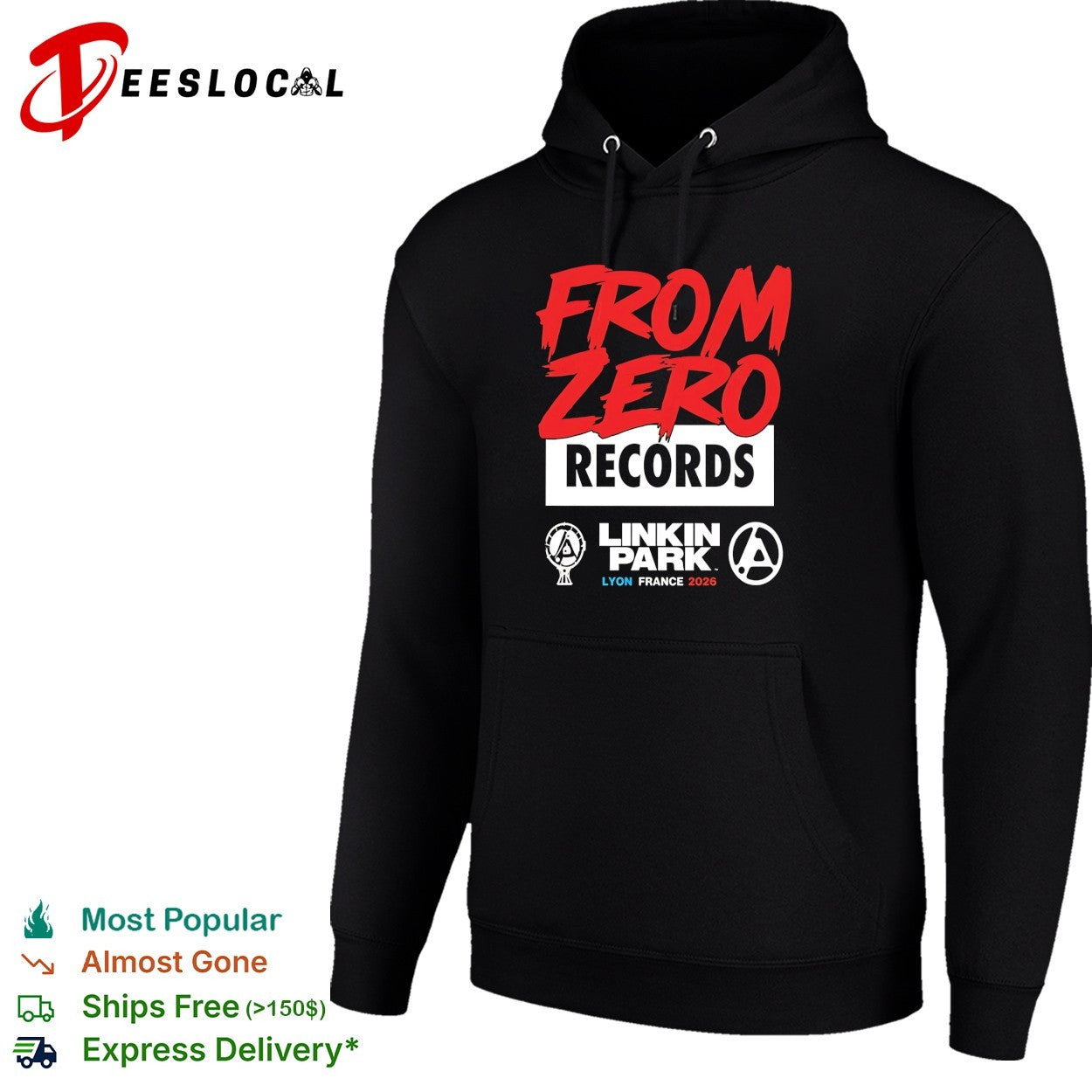 From Zero Records Linkin Park Lyon France 2026 shirt