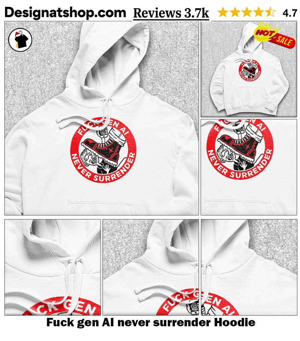 Fuck gen AI never surrender shirt