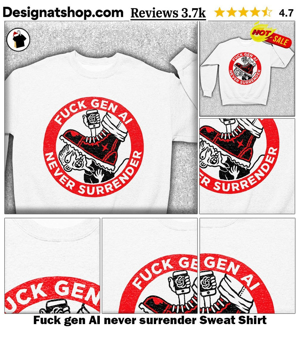 Fuck gen AI never surrender shirt