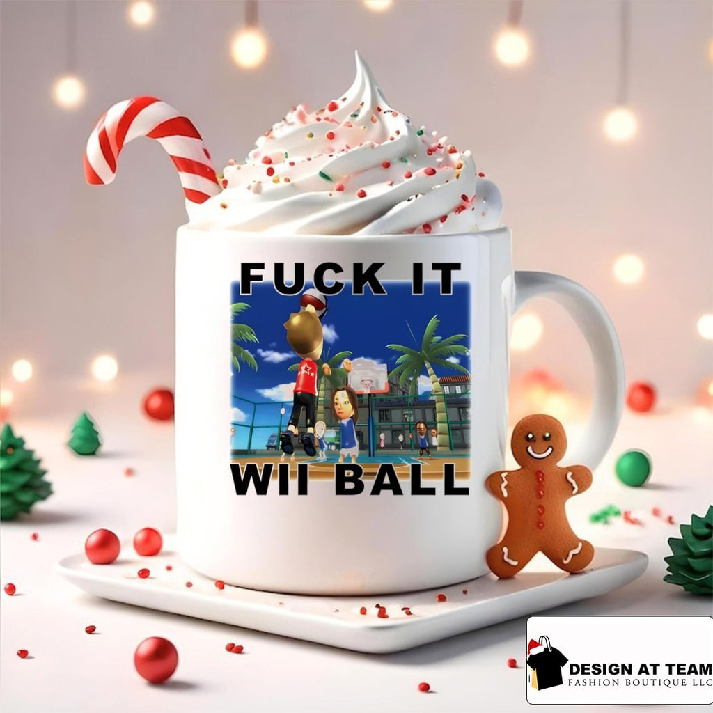 Fuck it wii ball funny cartoon shirt