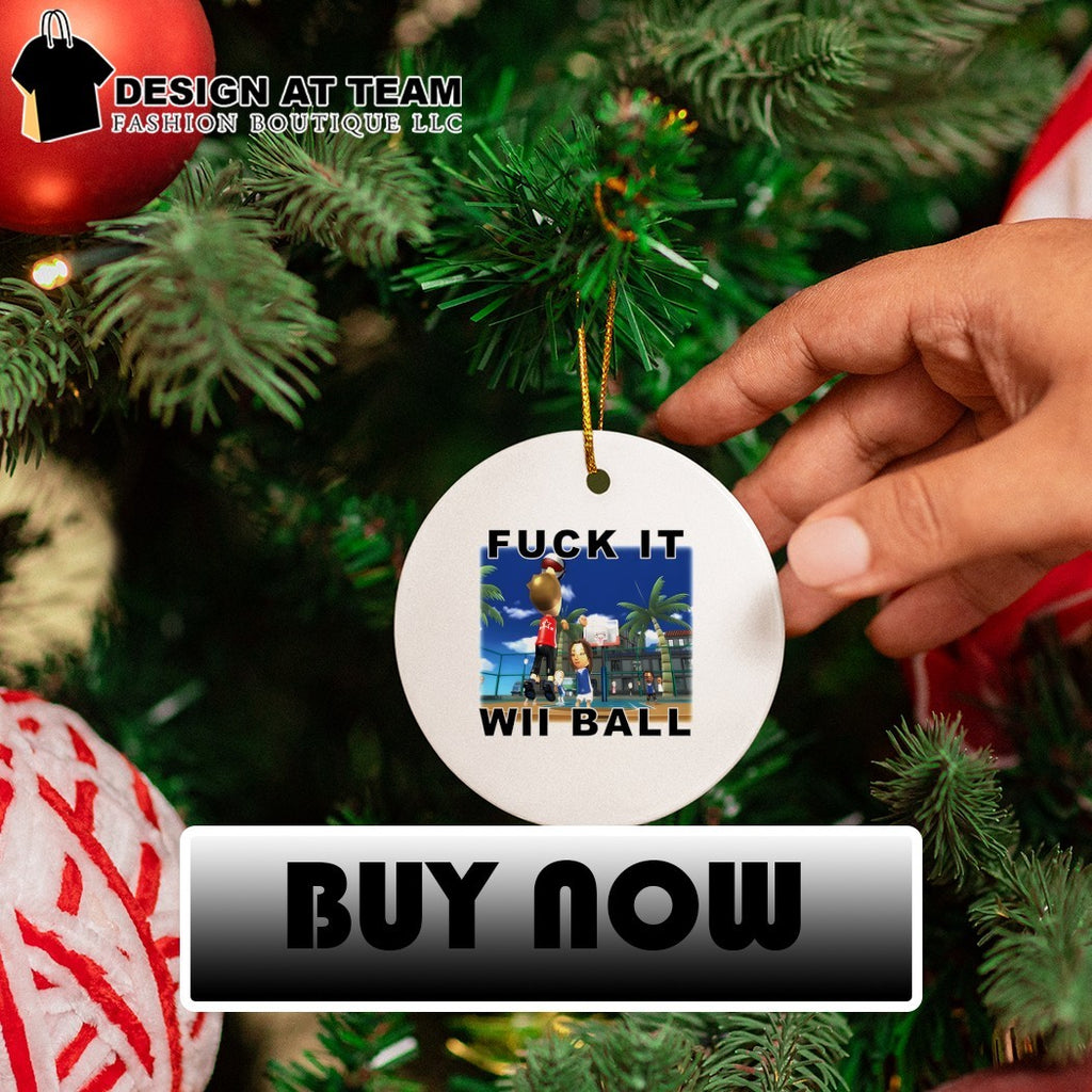 Fuck it wii ball funny cartoon shirt
