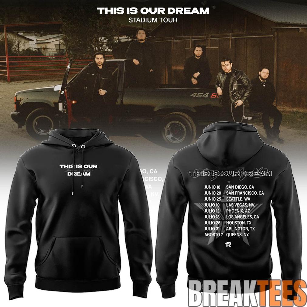 Fuerza Regida This is Our Dream Tour Black 2026 Hoodie