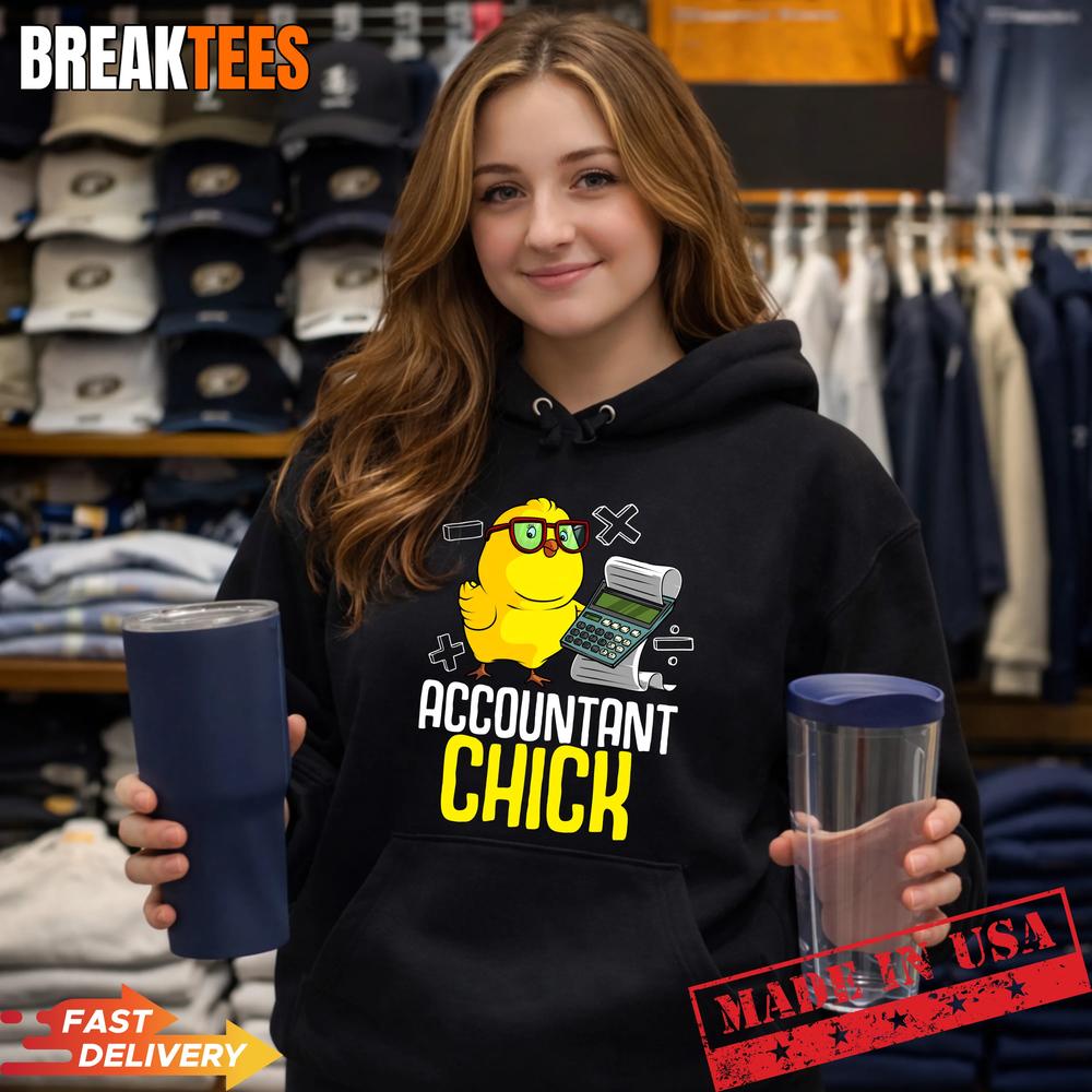 Funny Accountant Chick Gift for CPA Bookkeeper Auditor Women Performance T-Shirt
