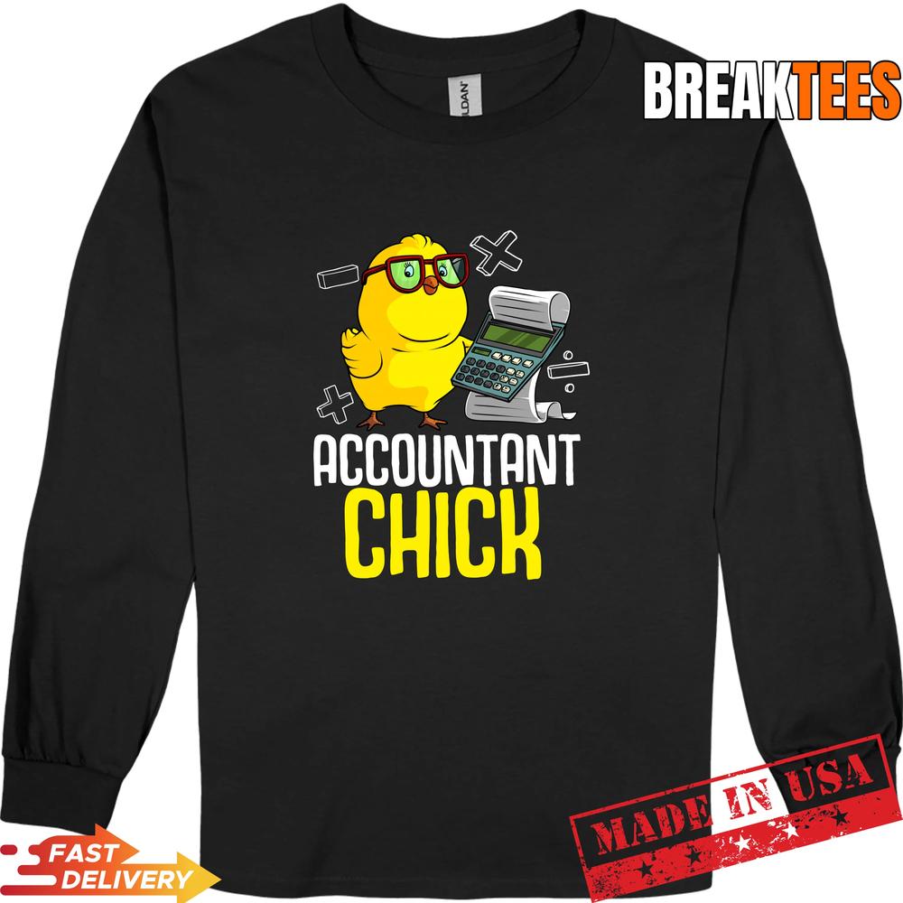 Funny Accountant Chick Gift for CPA Bookkeeper Auditor Women Performance T-Shirt