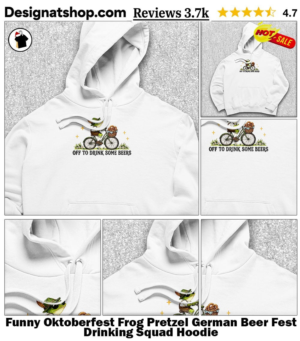 Funny Oktoberfest Frog Pretzel German Beer Fest Drinking Squad shirt