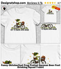 Funny Oktoberfest Frog Pretzel German Beer Fest Drinking Squad shirt