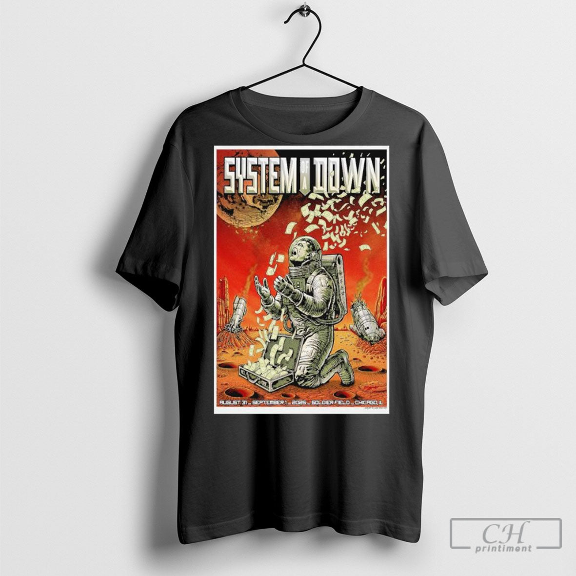 Funny System Of A Down Soldier Field Chicago Il Aug 31 Sep 1 2025 Poster