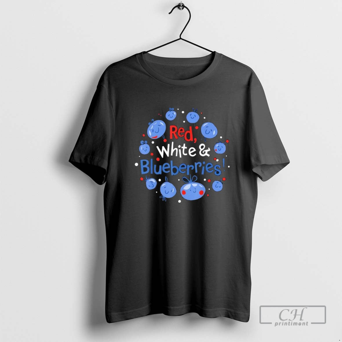 Funny Vintage Red White And Blueberries Patriot