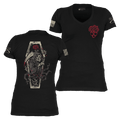 Women's Grim Reaper V-Neck - Black