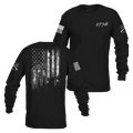 1776 Flag Long Sleeve - Black