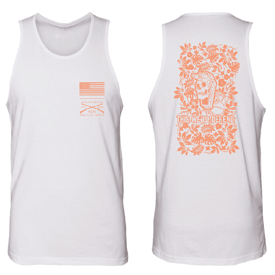 Men's Tropical Death Tank - White