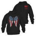 Women's Freedom Angel Hoodie - Black