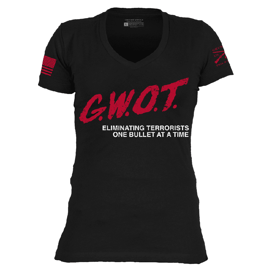 Women's G.W.O.T. V-Neck - Black