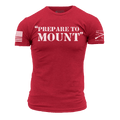 Prepare To Mount T-Shirt - Red