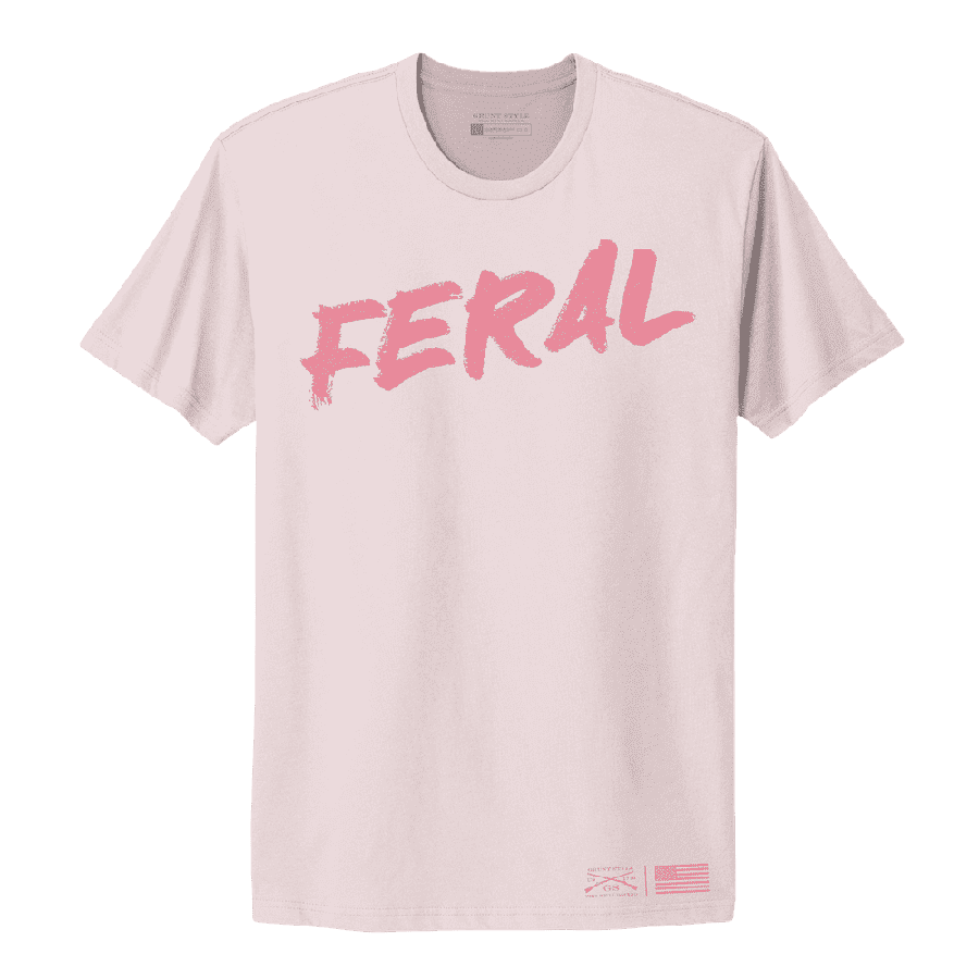 Women's Feral Boyfriend Fit T-Shirt - Light Pink