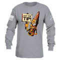Just The Tip Long Sleeve - Dark Heather Gray