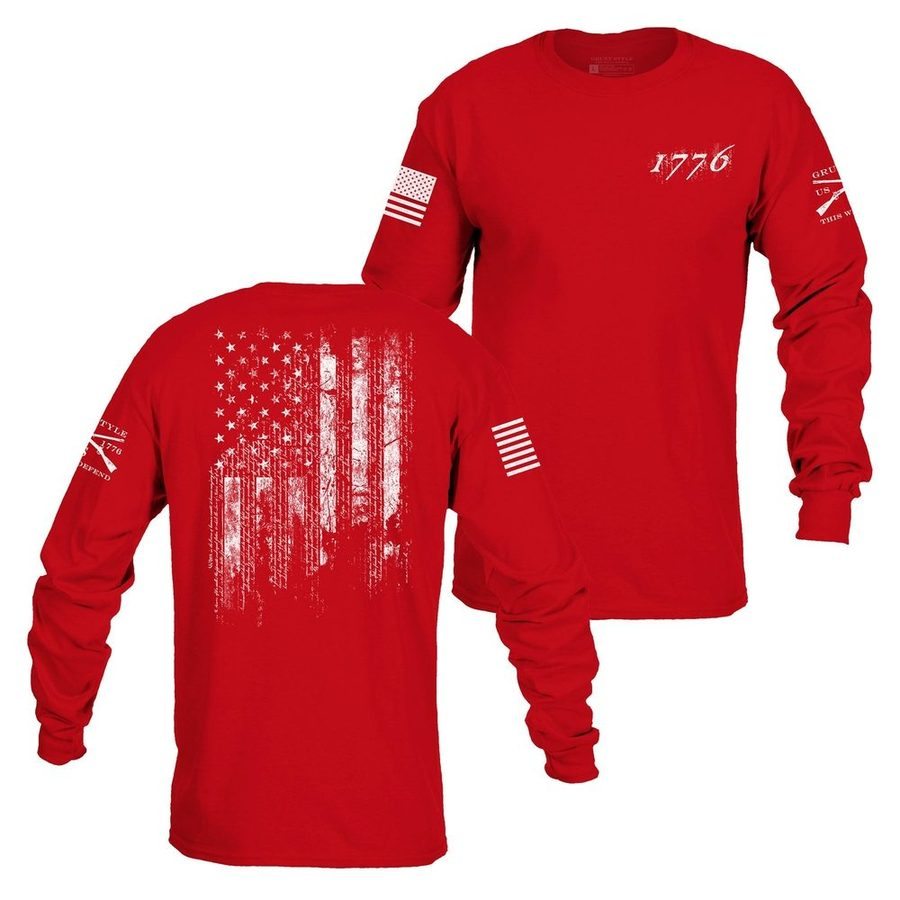 1776 Flag Long Sleeve - Red