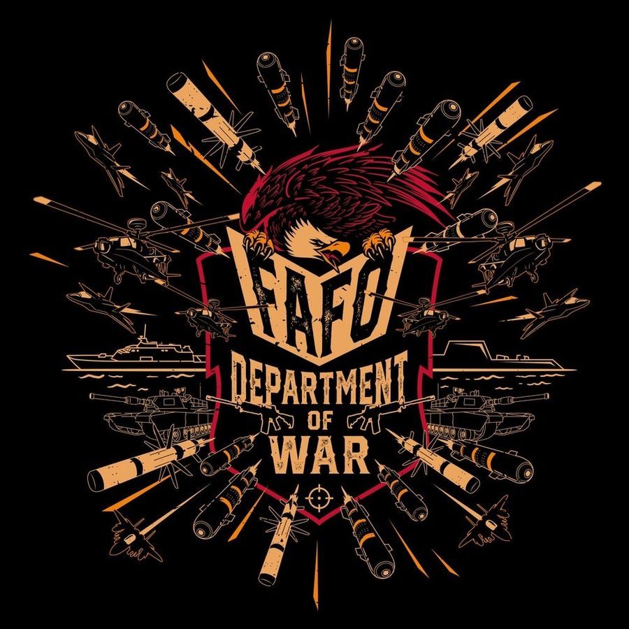 Department Of War T-Shirt - Black