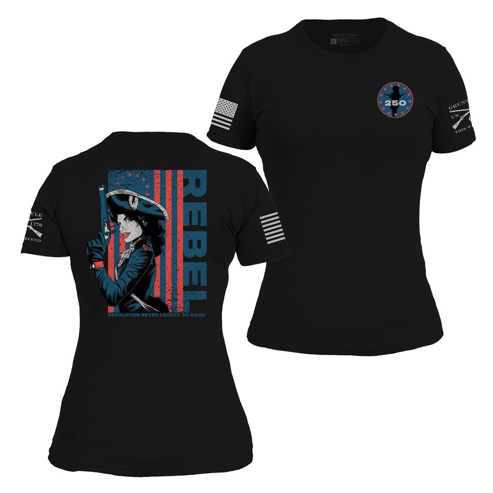 Women's Rebel Slim Fit T-Shirt - Black