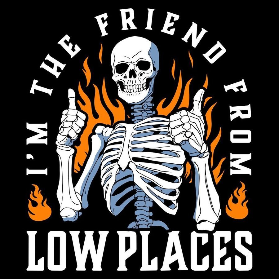 Friend From Low Places T-Shirt - Black