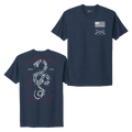 Women's Even Divided Boyfriend Fit T-Shirt - Midnight Navy