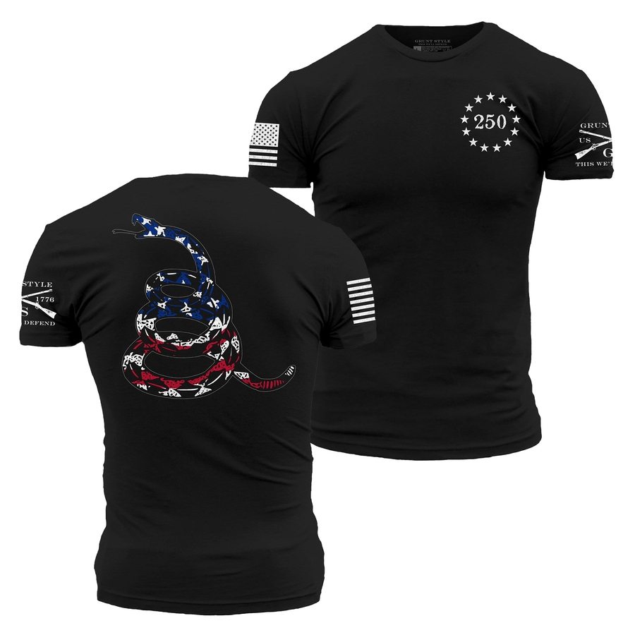 Freedom Gadsden T-Shirt - Black