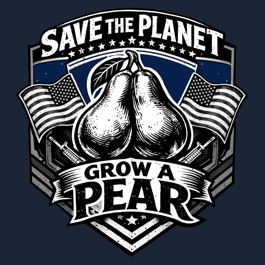 Grow A Pear T-Shirt - Midnight Navy