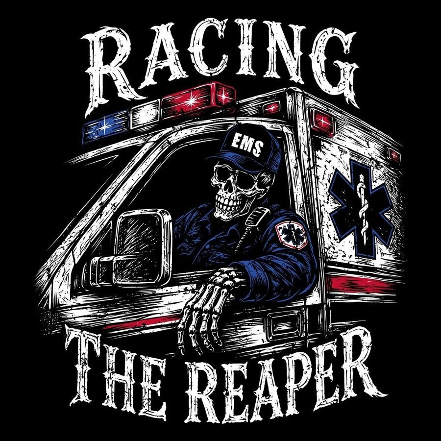 Racing The Reaper T-Shirt - Black