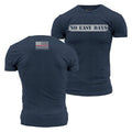 No Easy Days Fire T-Shirt - Midnight Navy