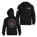First In, Last Out Full-Zip Hoodie - Black
