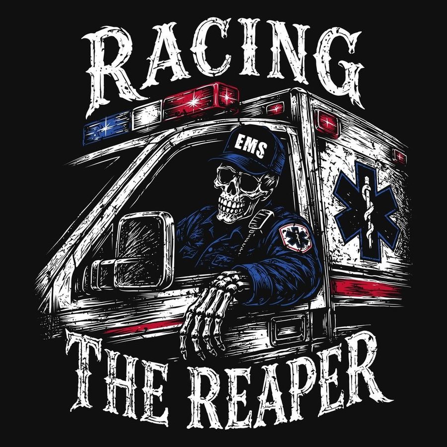 Racing The Reaper Hoodie - Black