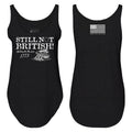 Women's Still Not British Flowy Tank - Black