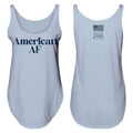 Women's American AF Flowy Tank - Stonewash Denim