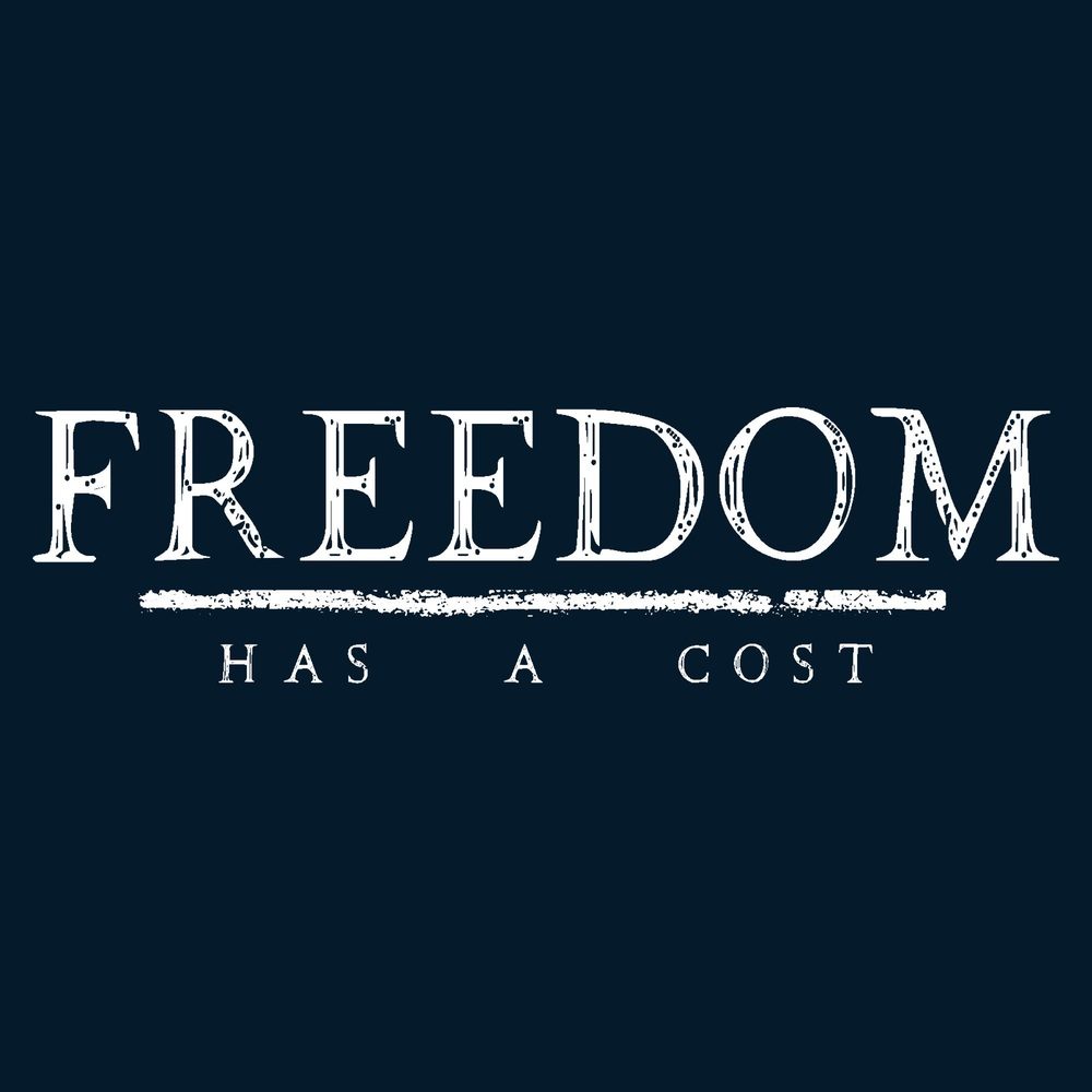 CFP Freedom Has A Cost Men's Tee - Midnight Navy