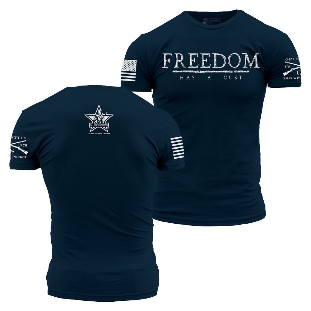 CFP Freedom Has A Cost Men's Tee - Midnight Navy