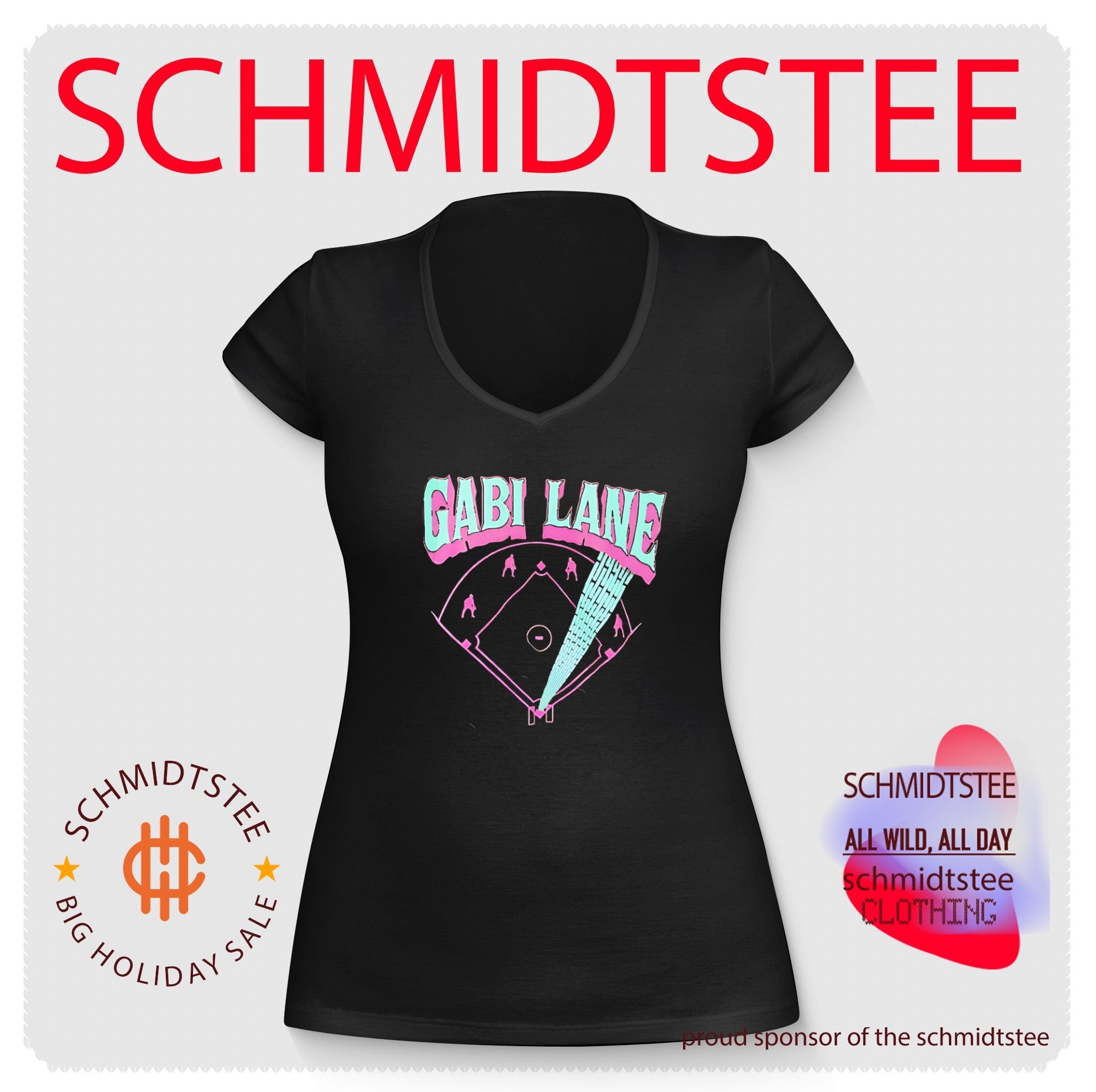 Gabi Lane Baseball Field diamond players shirt