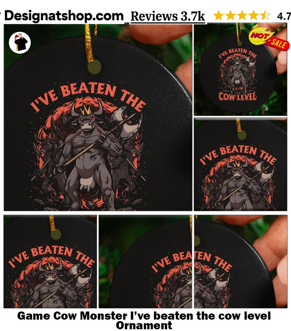 Game Cow Monster I’ve beaten the cow level shirt