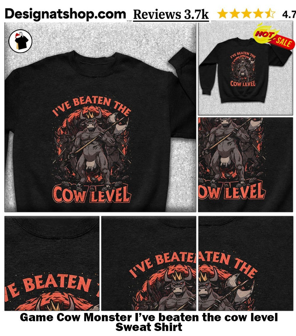 Game Cow Monster I’ve beaten the cow level shirt