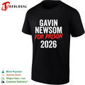 Gavin Newsom for prison 2026 text only Gavin Newsom for prison 2026 shirt