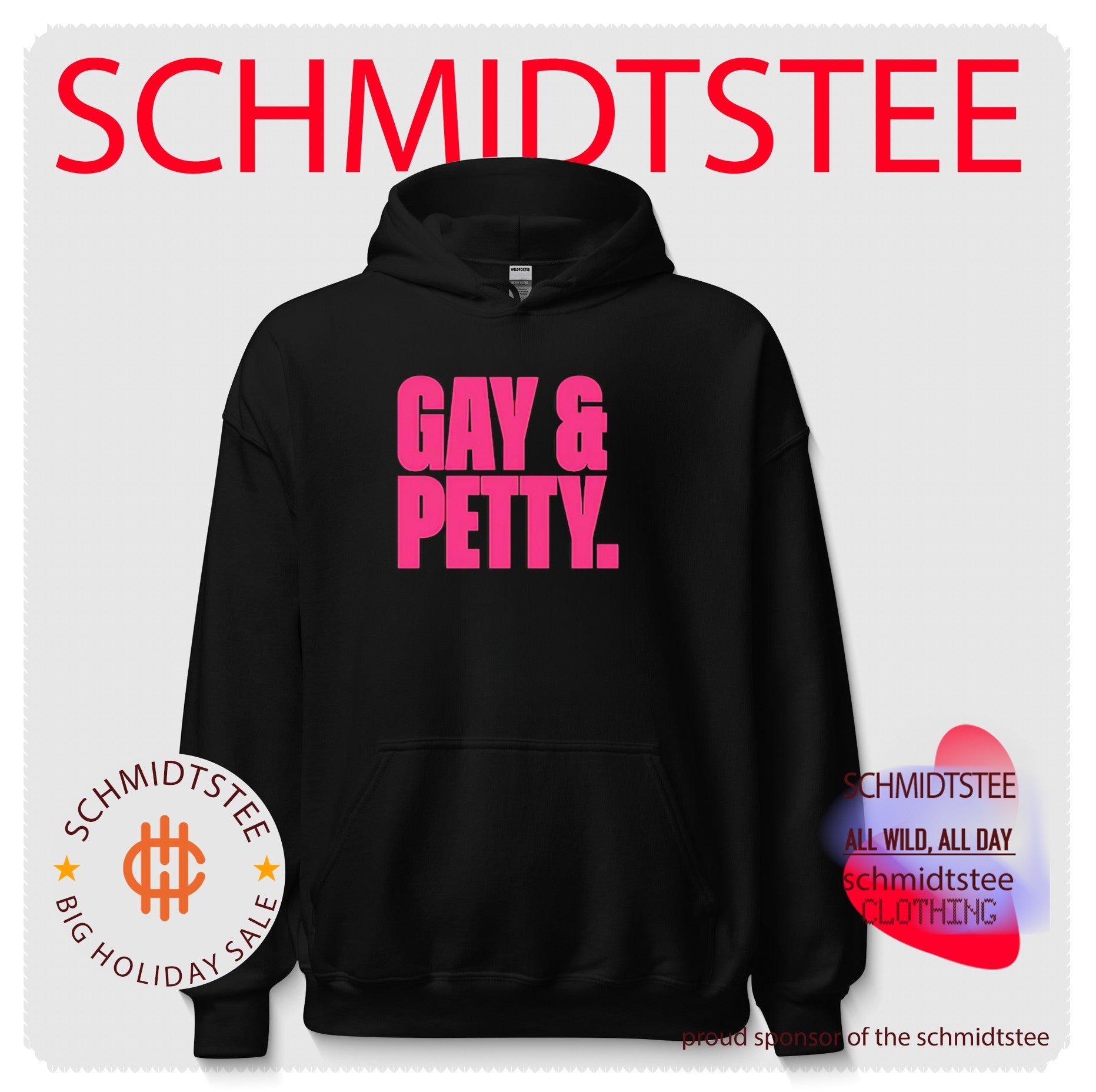 Gay and Petty LGBTQ Pride Sassy Funny Slogan shirt
